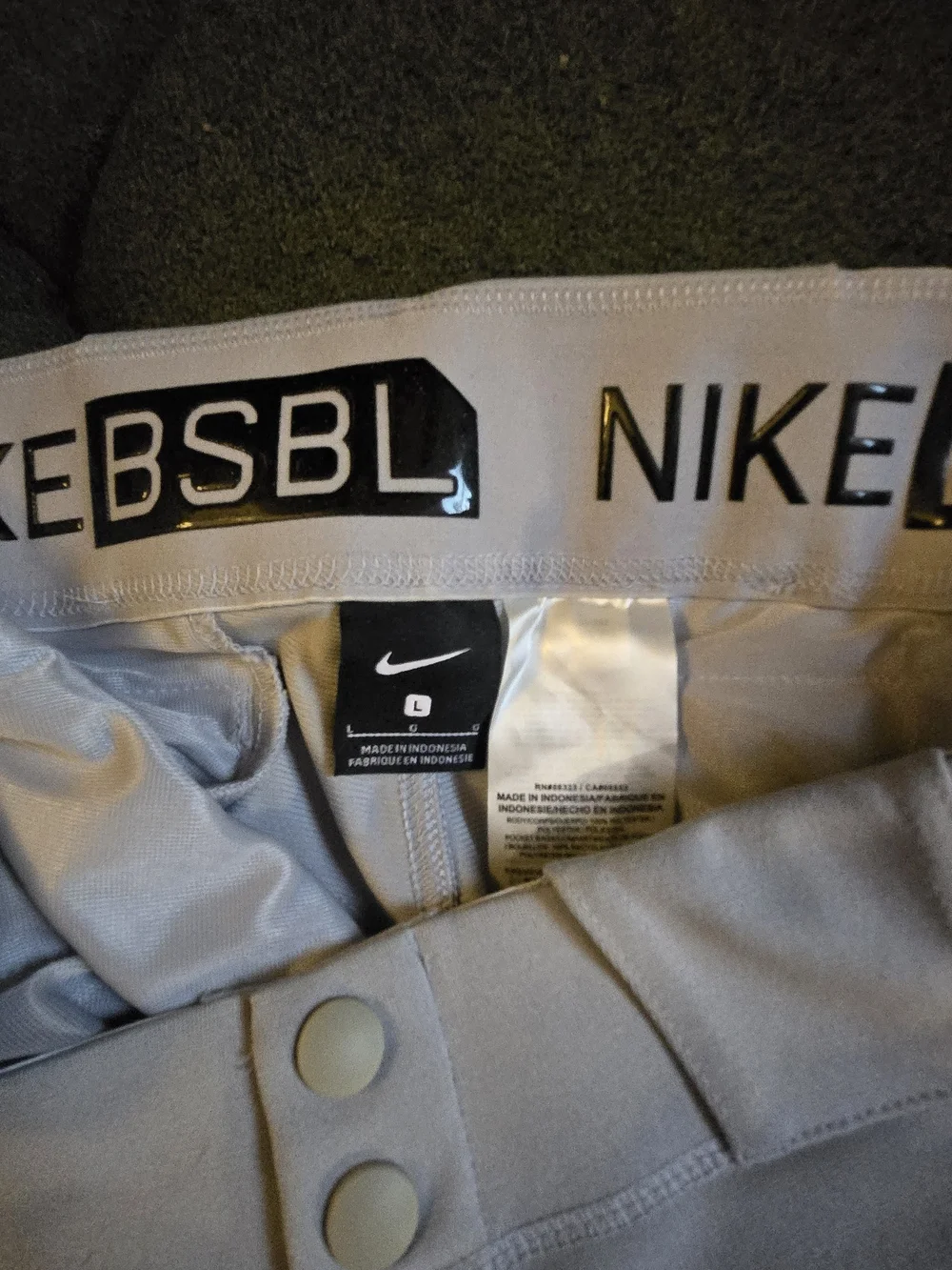 Nike Men's Light Gray Chino-Style Performance Pants